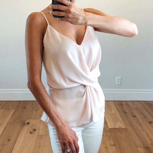 CABO Pale Pink Twist Camisole - Picture 4 of 7
